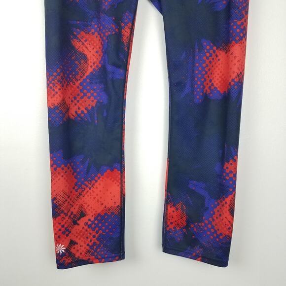 Athleta | Leggings Electro Sonar Capri Red Purple - Picture 4 of 7